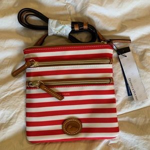 NWT Dooney & Bourke double zipper satchel bag